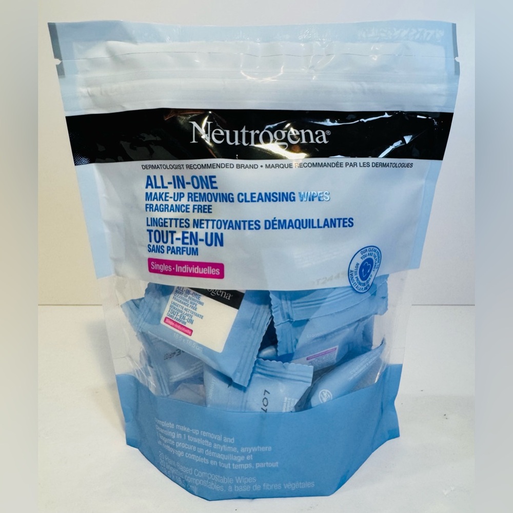 Neutrogena All In One Removing Cleansing Wipes 20 Pack NWT